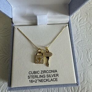 Charlotte &  Lexi Lock And Key Necklace